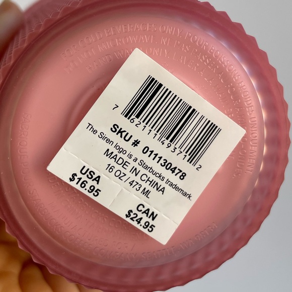 A pink lemonade studded Starbucks Valentines Tumbler - Picture 6 of 6